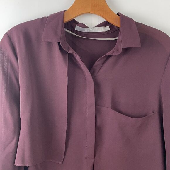 Tiger of Sweden Kinsey Plum Wine Longline Blouse S - Picture 6 of 7